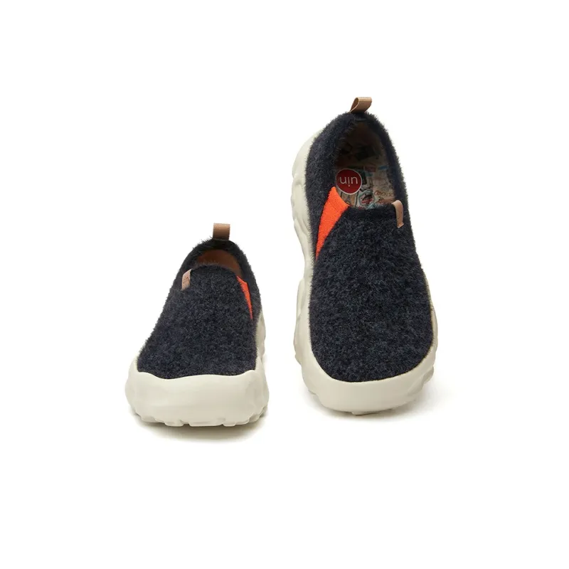U.IN Painted Travel Shoes Toledo 13 Suede Flyknit Collection Casual Shoes Unisex Black-2