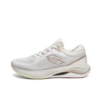 LOTTO Cushioning Anti-Slip And Wear-Resistant Rebound Low-Top Casual Running Shoes Women's Oatmeal White