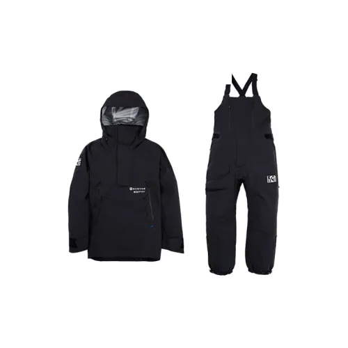 BURTON Ski Suit Sets Unisex Set Black