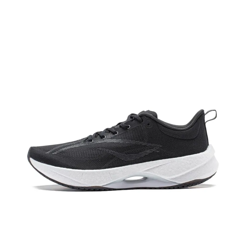 LiNing Super Light 21 Cushioning Anti Slip Wear Resistant Breathability Low Top Running Shoes Women's Black-0