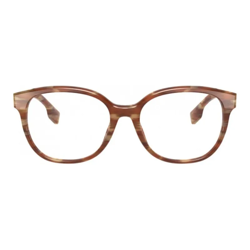 Burberry Plastic Irregular Shape Eyeglass Frames Women's Brown-1