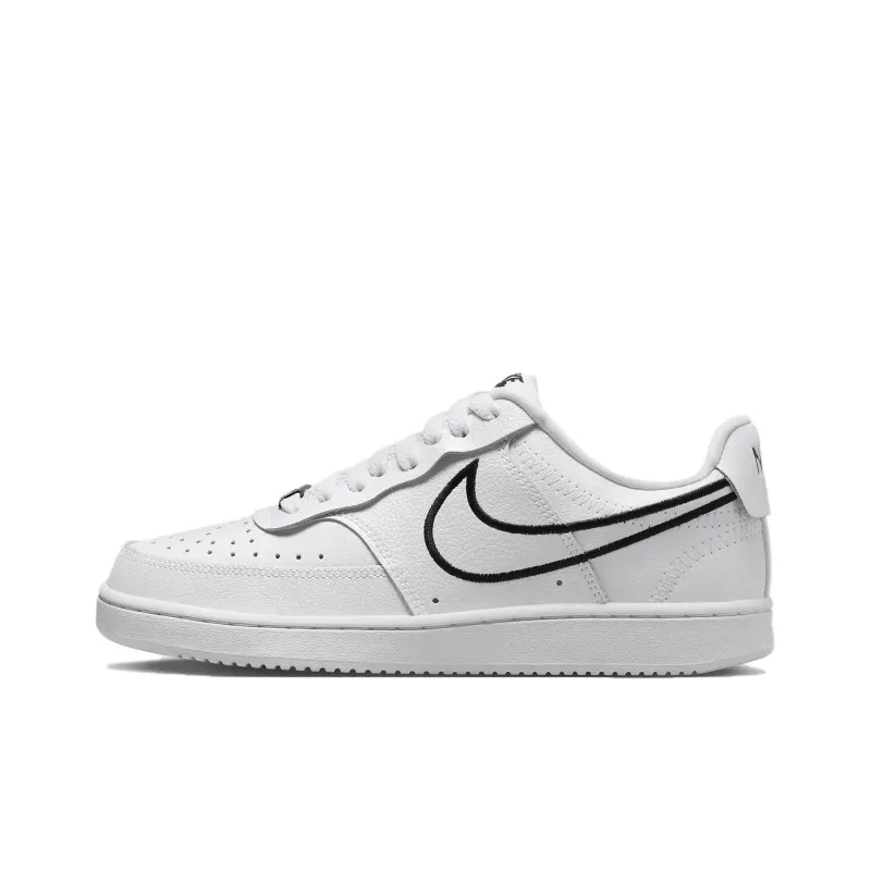 Nike Court Vision Low Premium 'White Black' Women's-0