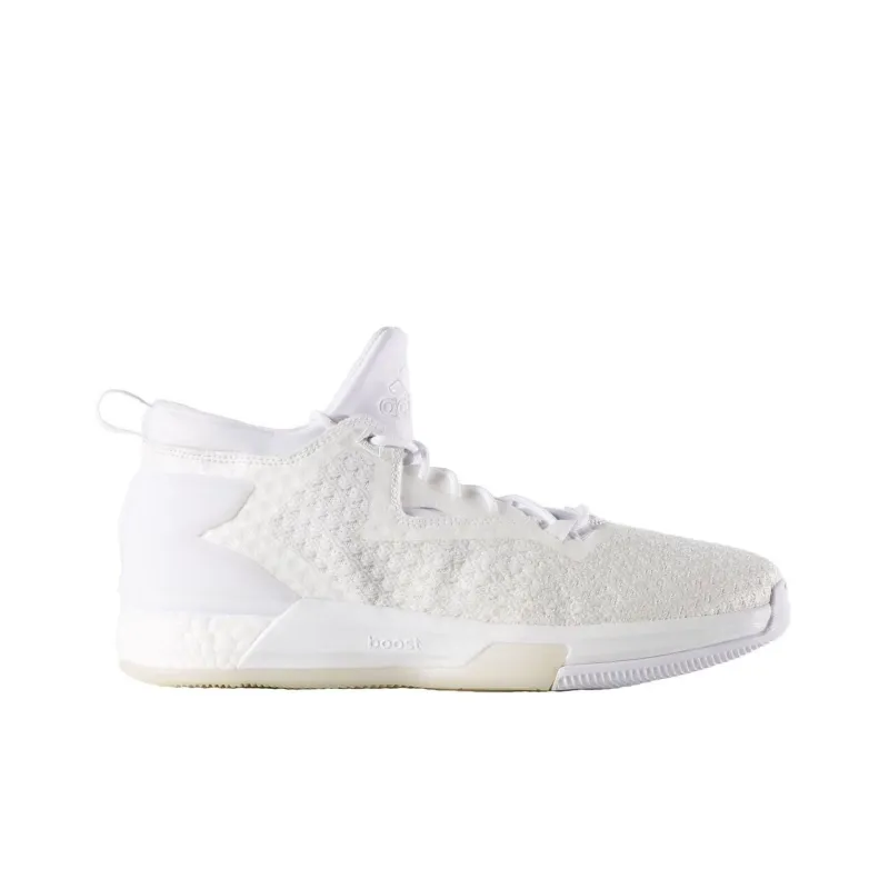 Adidas D Lillard 2 Boost Primeknit Triple White-1
