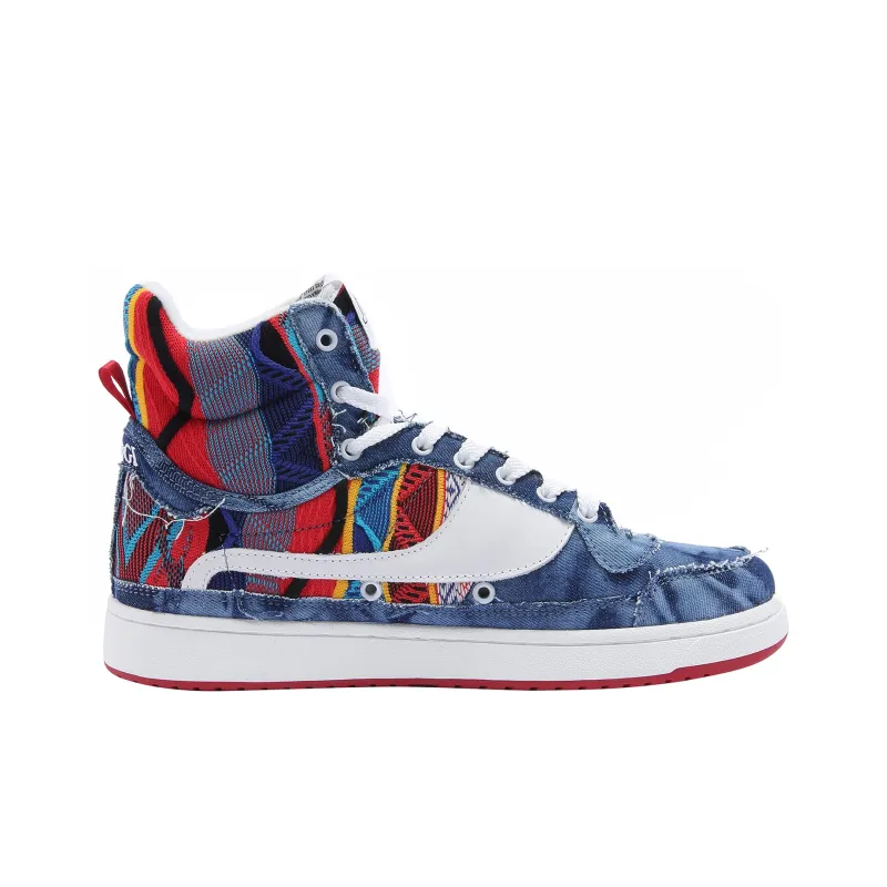JACLAR High Top Vintage Basketball Shoes Unisex Blue-1