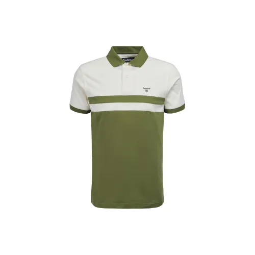 BARBOUR Polo Shirts Men Olive Green