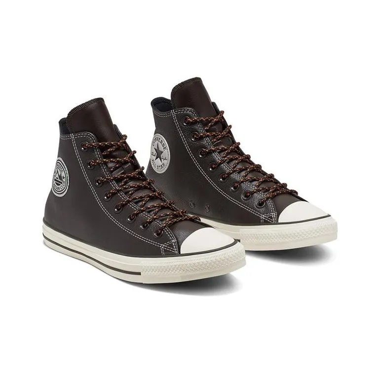 Converse Tumbled Leather Chuck Taylor All Star 'Brown White'-2