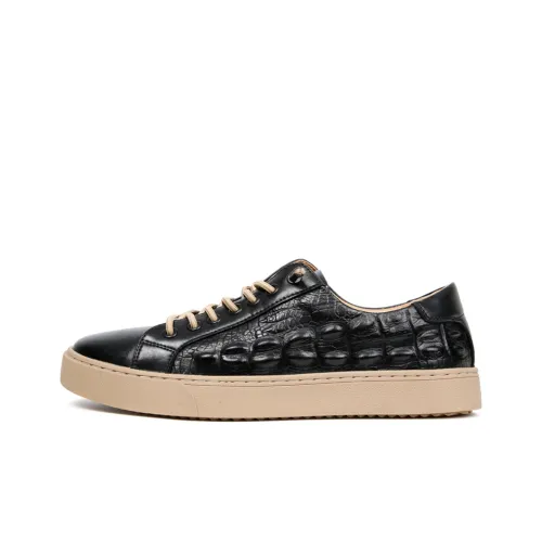 Wit Low-Top Skateboard Shoes Men's