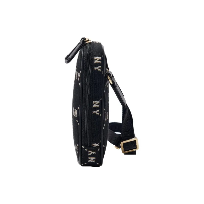 MLB Cotton With Polyester Cell Phone Pouch, Shoulder Bag, Crossbody Bag Regular Women's Black-3