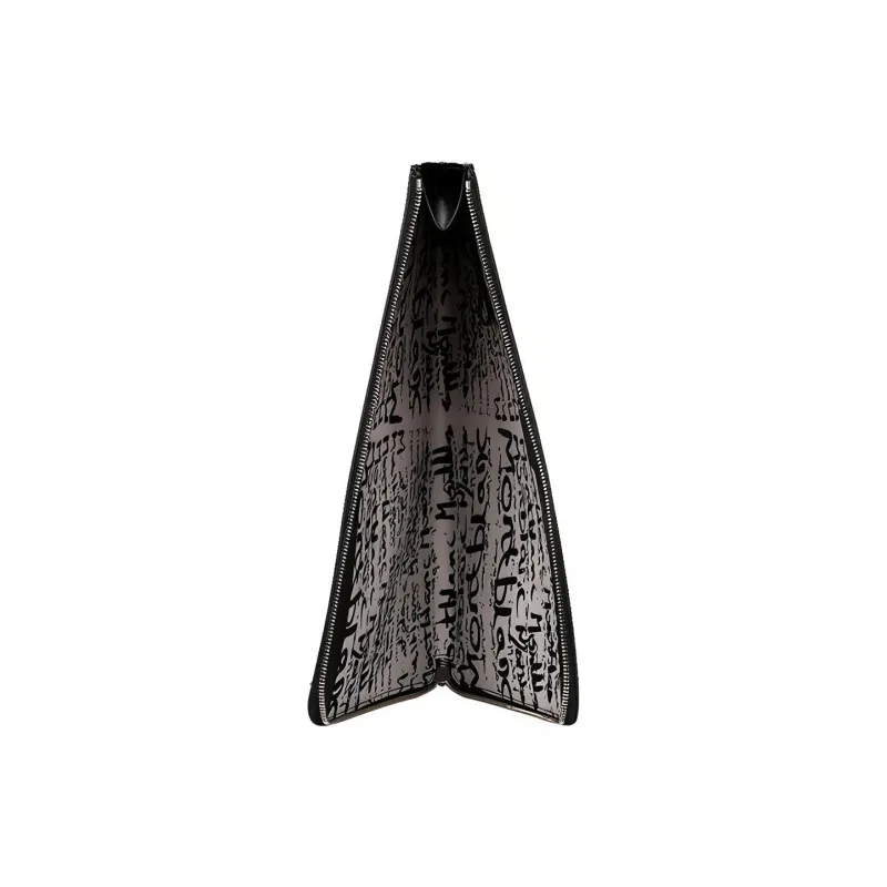 MONTBLANC Leather Clutch Men's Black-2