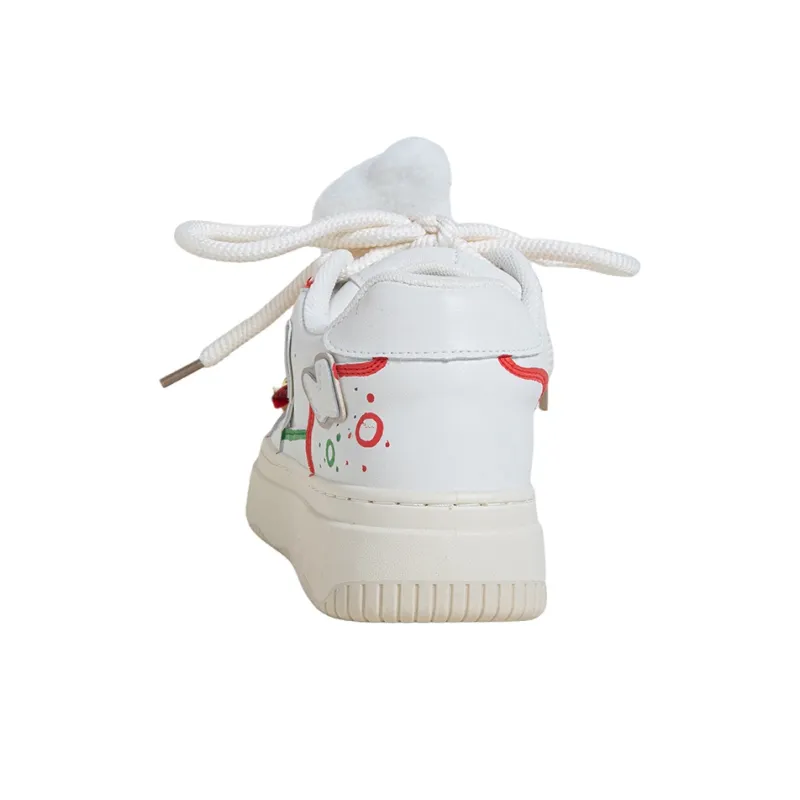 OYNN Young Baby Series Skateboard Shoes Women's Low Top Beige-5