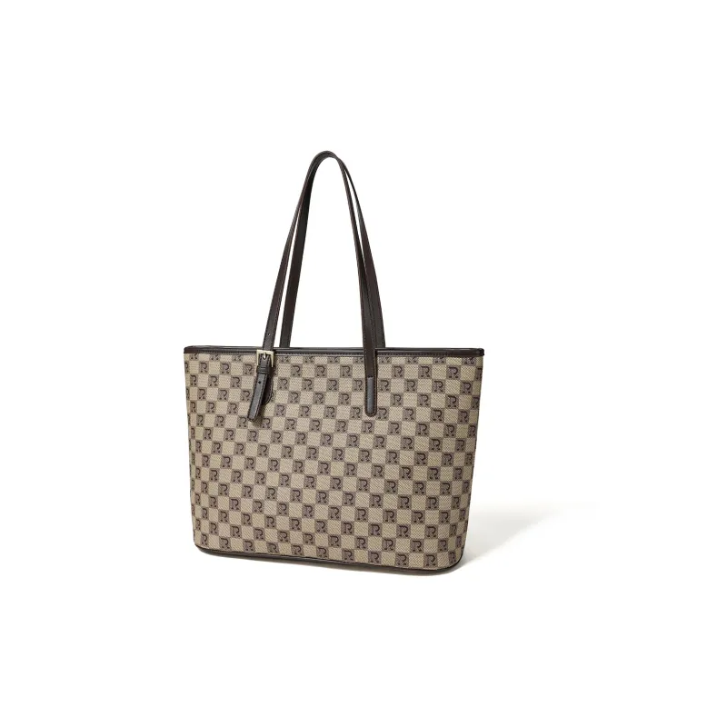 RED DRAGONFLY PVC Tote Bag, Shopping Bag, Shoulder Bag Women's Coffee-1