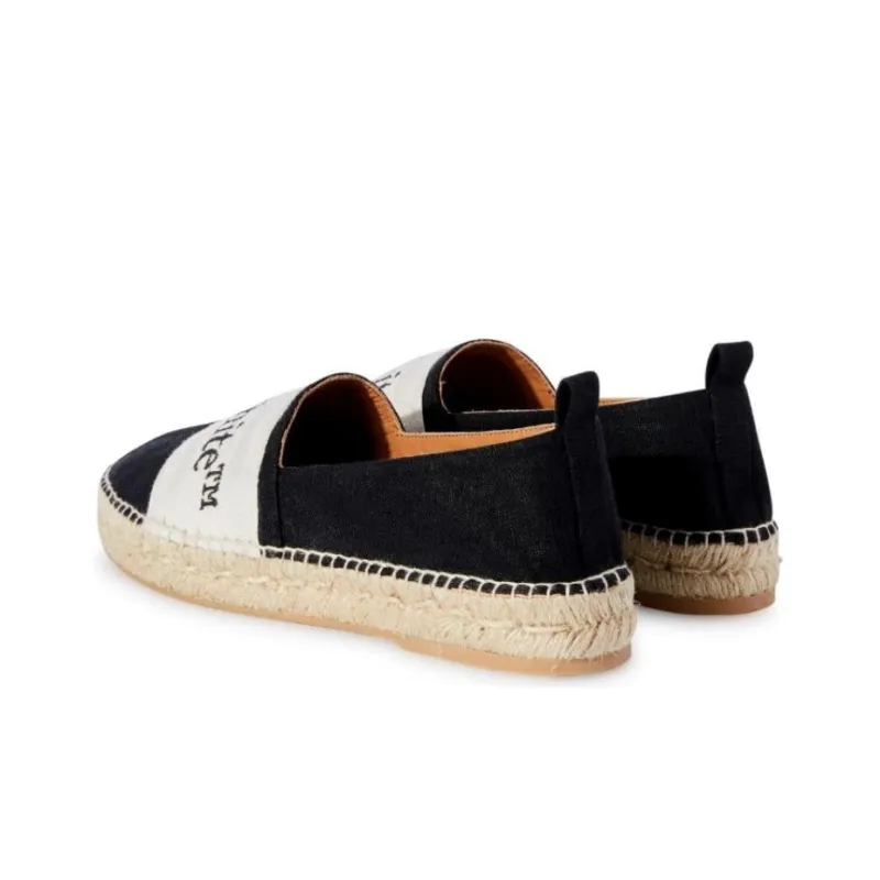 OFF WHITE Bookish Logo band Espadrilles Women's-2