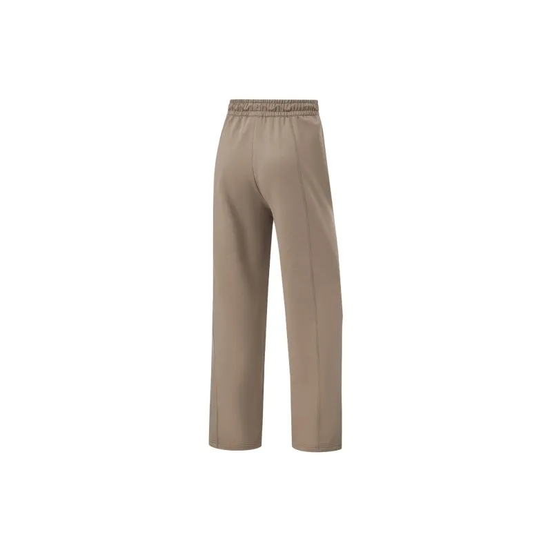 LiNing Fitness Series Knitted Sweatpants Women's Mushroom Brown-1