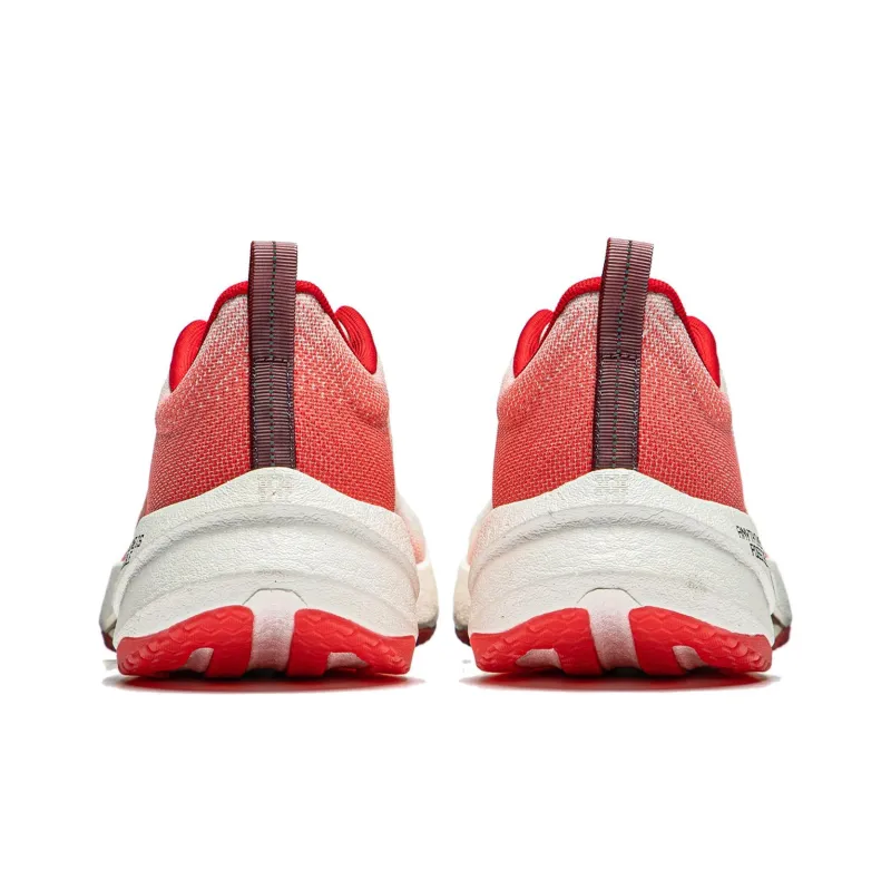 LiNing Super Light 21 Cushioning, Slip Resistant, Abrasion Resistant, Breathable Low Top Running Shoes Men's White Red-5