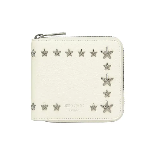 Jimmy Choo Leather Wallet Men's Latte With Bronze Accents