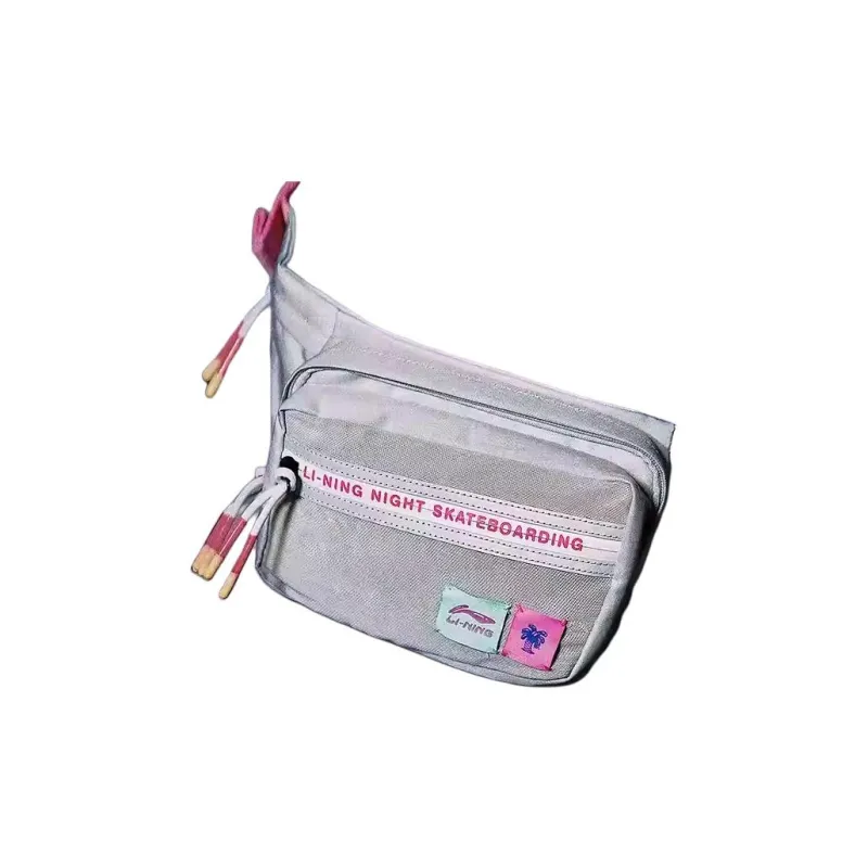 LiNing Steven Harrington Collaboration Polyamide Sling Bag Regular Unisex Gray-3