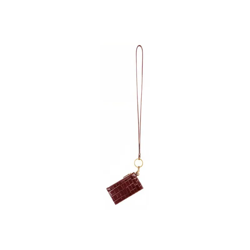 Balenciaga Calfskin Card Sleeve Card Holder Card Case Men's Deep Red-2