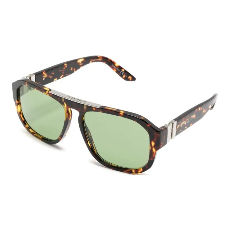 Givenchy Logo-print Pilot-frame Sunglasses-0