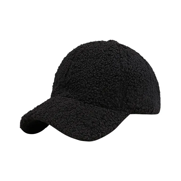 EEEENO Lambswool Baseball Caps Unisex-4