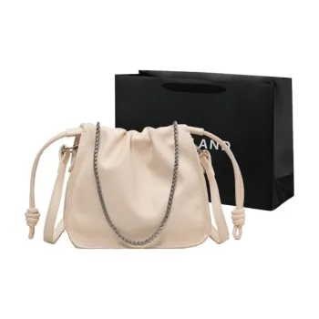 PINK·LAND PU Bucket Bags Crossbody Bag Shoulder Bag Regular Women's Black/White/Brown/Coffee