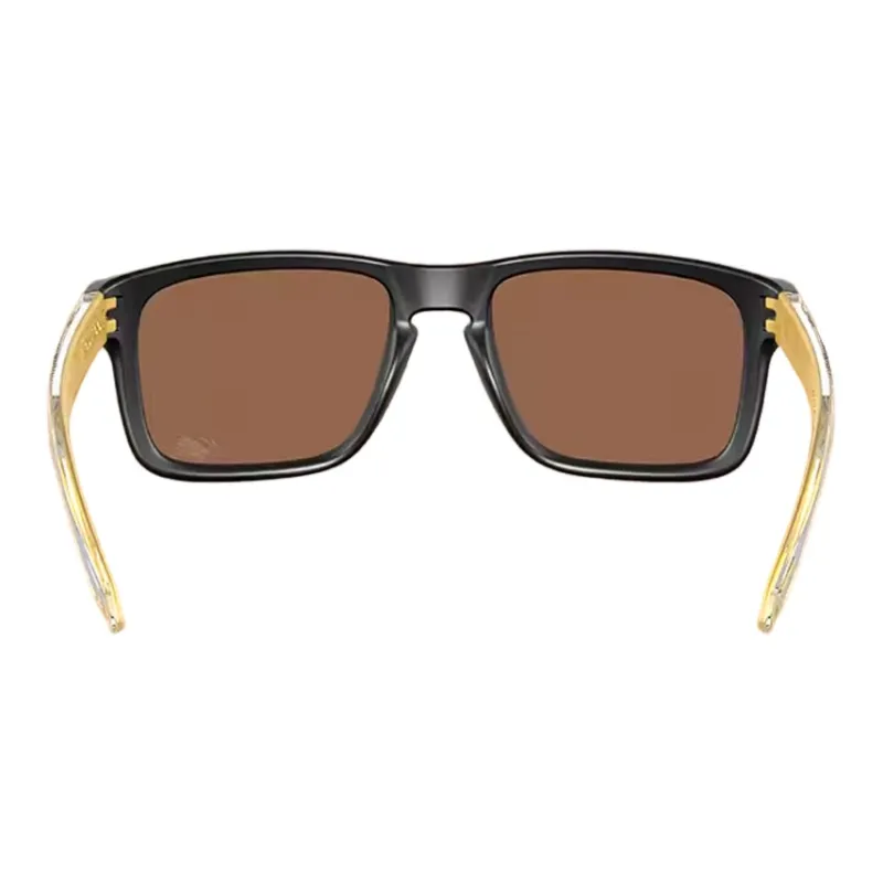 Oakley TR/Memory Plastic Irregular Shape Sunglasses Unisex Gold-3