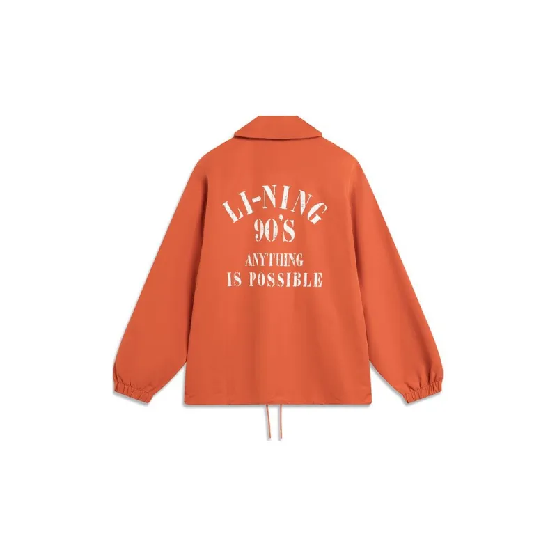 LiNing Lotus Leaf Jackets Coats Unisex Sunshine Dirty Orange-1
