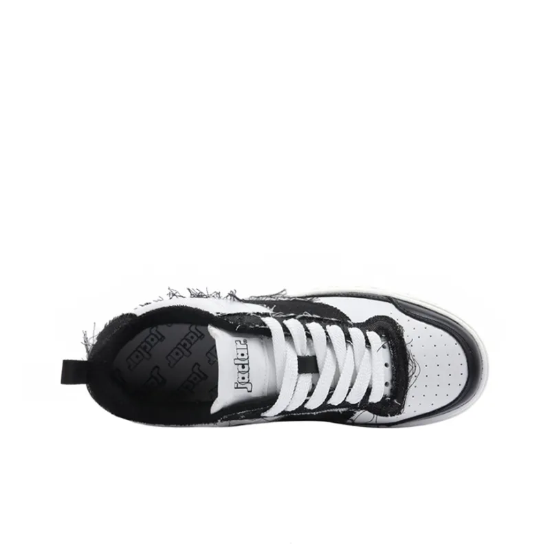JACLAR Skateboard Shoes Unisex White Black-4