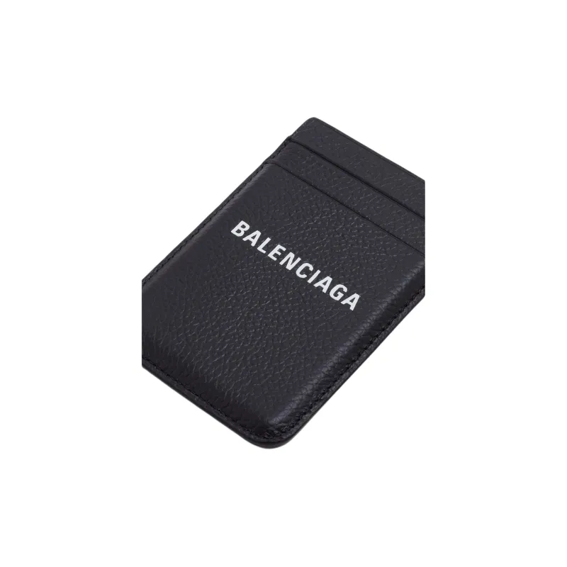 Balenciaga Cash Magnet 2 Card Slots Phone Card Holder Black/White 