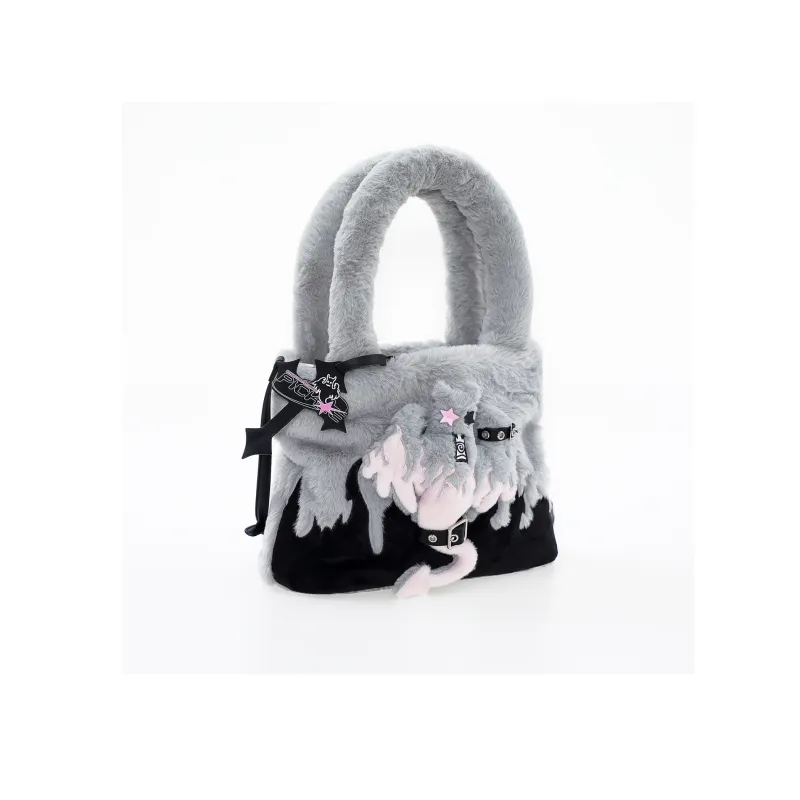 LBPC Liang Ban Kimchi Collaboration Polyester Tote Bag Shopping Bag Shoulder Bag Handbag Regular Unisex Pink-2
