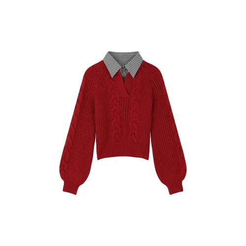 ELF SACK Knitwear Women's Gentleman Red