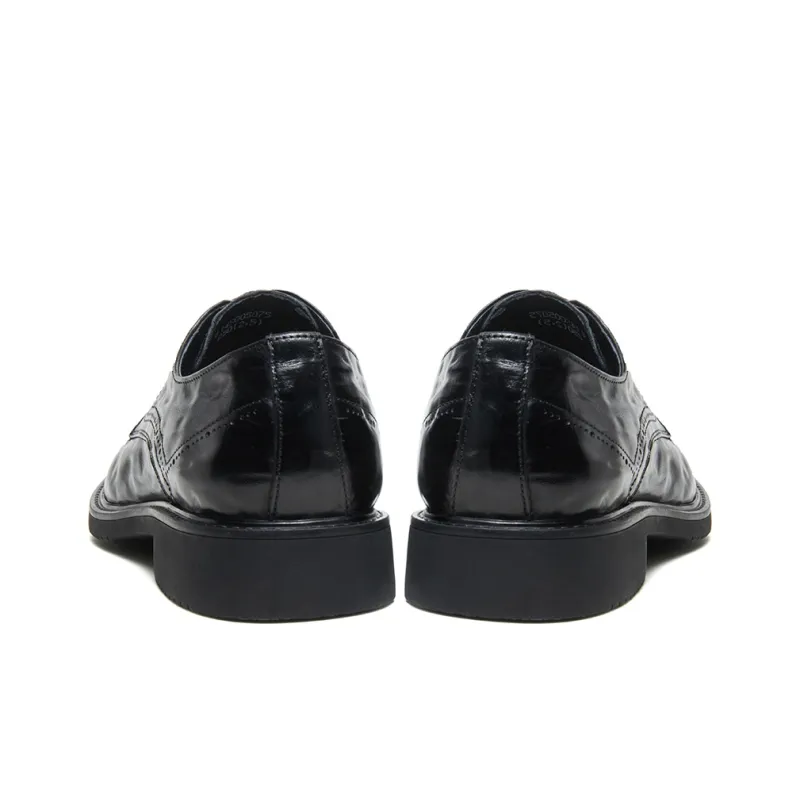 CAMEL Dress Shoes Men Low Top Black/Brown-3
