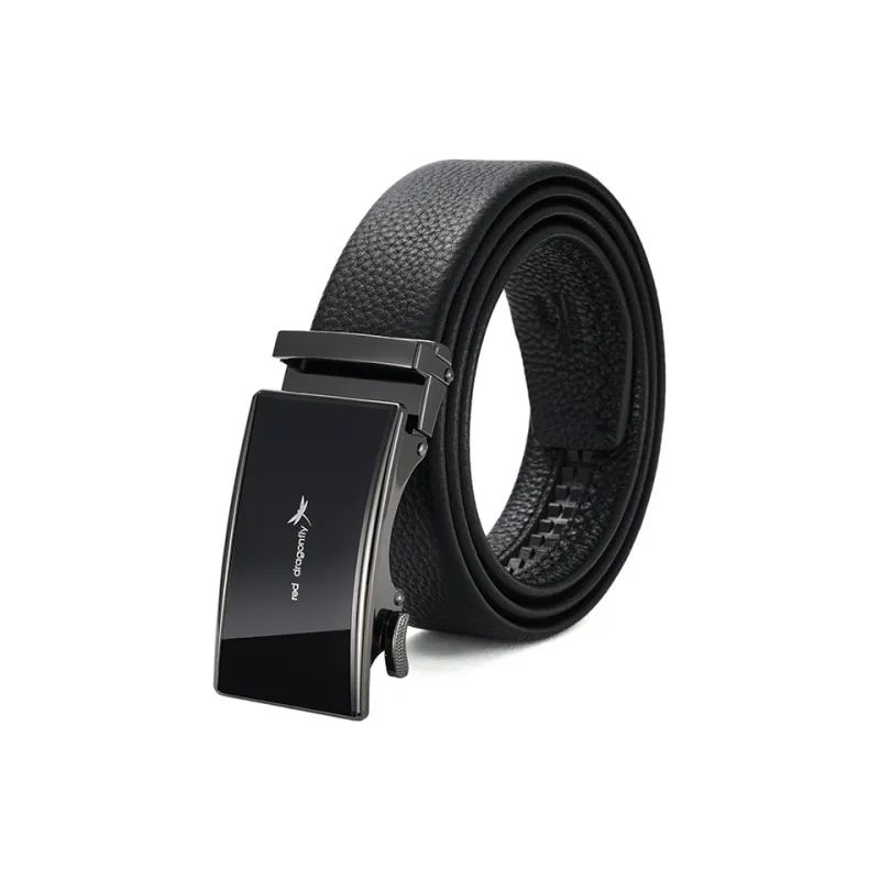 RED DRAGONFLY Cow Leather Trendy Versatile Trimmable Pants Belt Men's Width 3.5CM-0