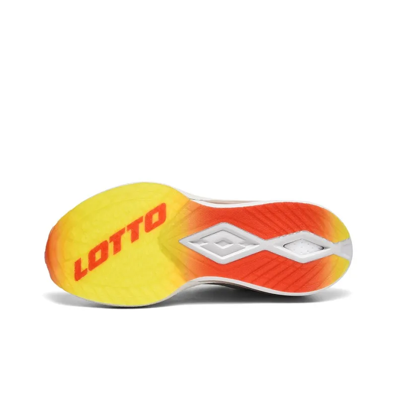 LOTTO Cushioning Anti-Slip And Wear-Resistant Rebound Low-Top Casual Running Shoes Women's Oatmeal White-6