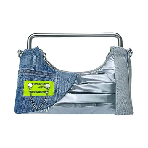 MIRRORZOO Handbags Denim Blue Denim Style Random