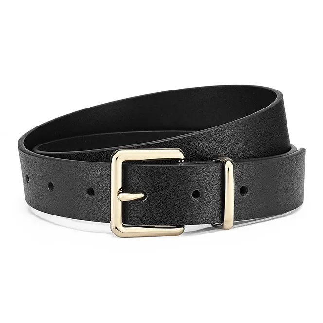 FAIRWHALE Seamless Belt Alloy Pin Buckle Genuine Leather Belt Women's Width 3.0cm-2