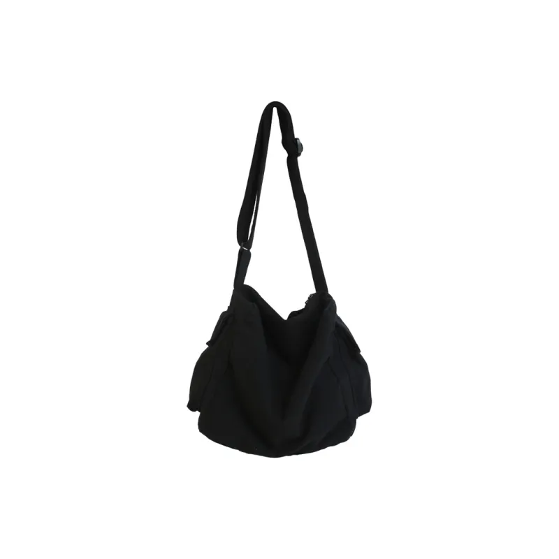ALNI BITTON Canvas Diligence Canvas Bag Shoulder Bag Men's Black/Coffee/White-0