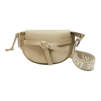 LOEWE Soft Cow Leather Bowknot Bag, Shoulder Bag, Crossbody Bag Mini Women's Clay Green