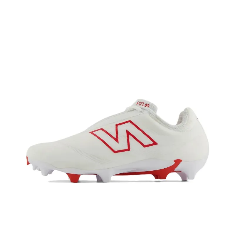 New Balance BurnX4 Slip Resistant Low Top Training Shoes Unisex White Red-0