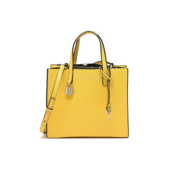 MARC JACOBS Leather Tote Bag Shopping Bag Handbag Women's Yellow