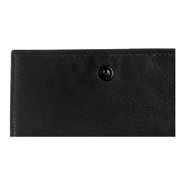 Balenciaga Neo Classic Grained Calfskin Card Clip Zero Wallet Men's Black-4
