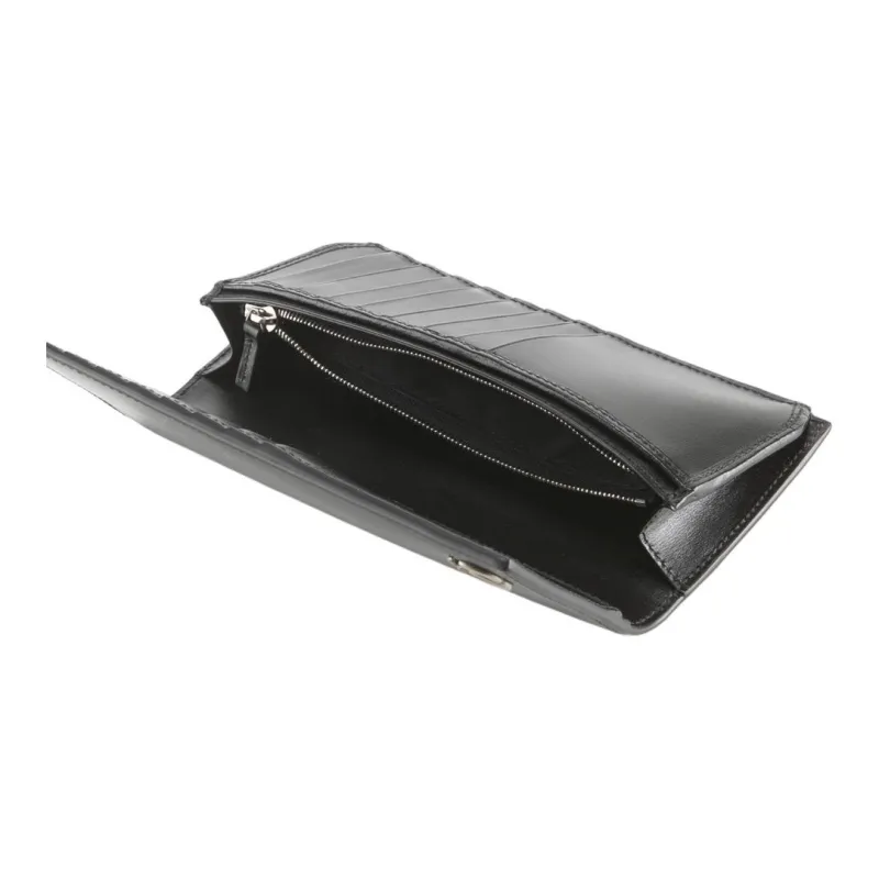 GUCCI Leather Wallet Regular Unisex Black-3