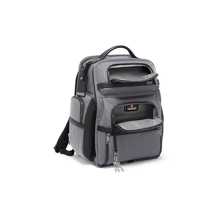 TUMI Alpha Polyester With Nylon Backpack Medium Size Men's Meteor Gray-1