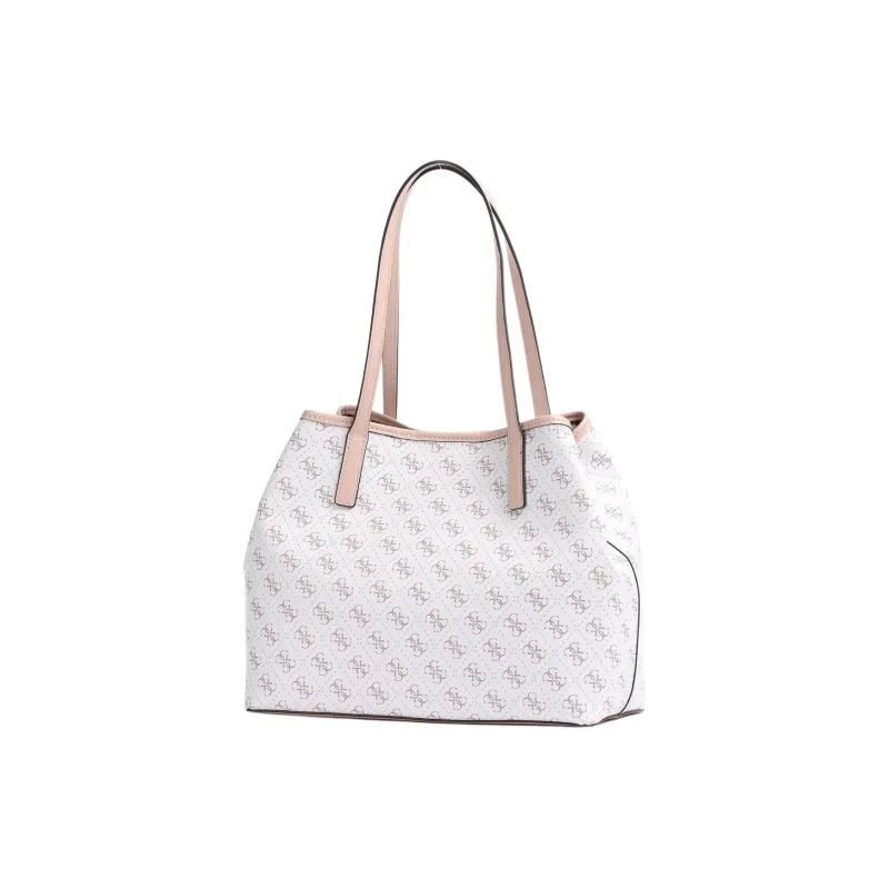 GUESS Synthetic Material One Shoulder Handbags Women's White With Rose Accents-2