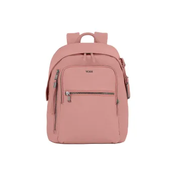 TUMI Voyageur Nylon Backpack Medium Size Women's Gray Pink