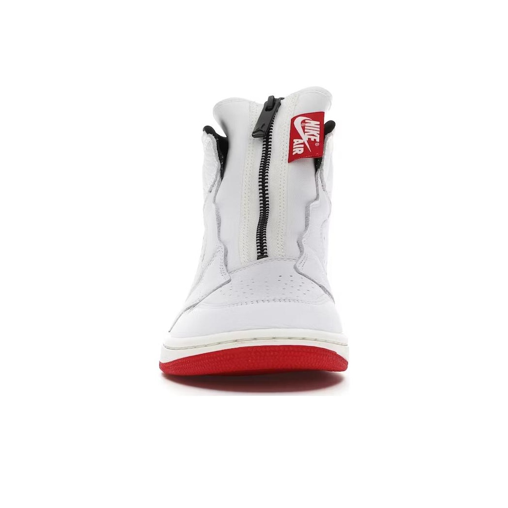 Jordan 1 Retro High Zip White University Red POIZON