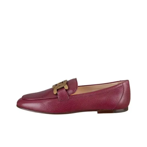 TOD'S Loafers Women's Burgundy