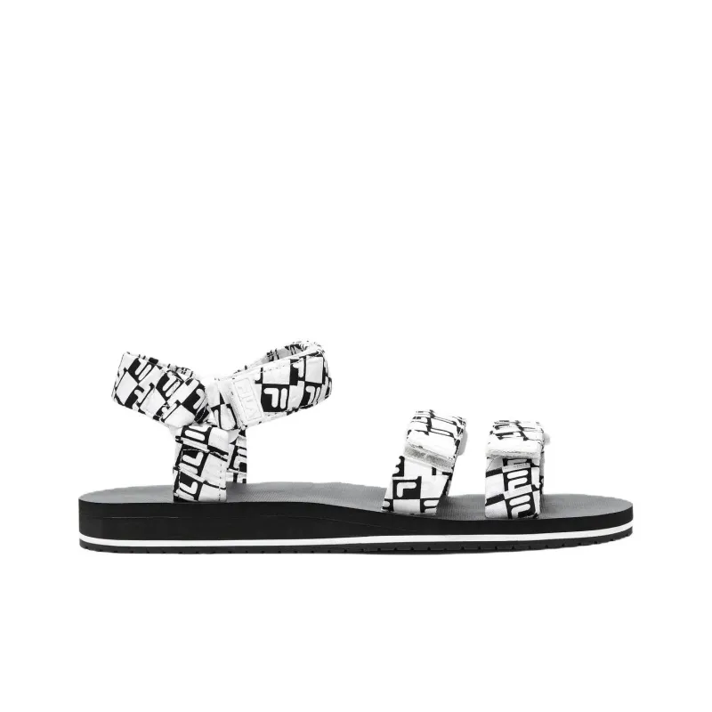 FILA DRIFTER TS Bandana Beach Sandals Men's Black White-1