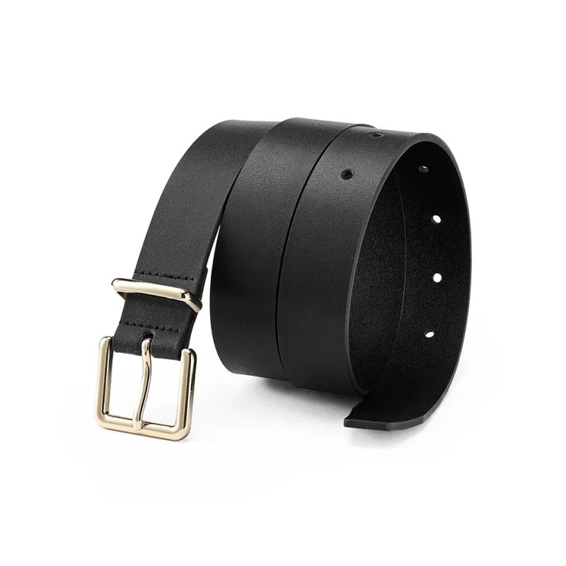 FAIRWHALE Seamless Belt Alloy Pin Buckle Genuine Leather Belt Women's Width 3.0cm-1