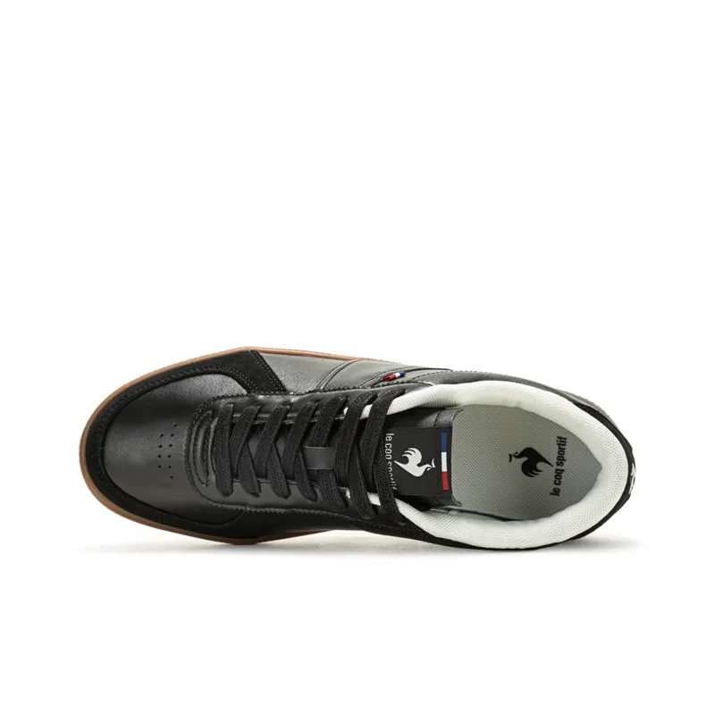 Le Coq Sportif Coverage Thermal Slip Resistant Cushioning Low Top Skateboard Shoes Unisex Black-3