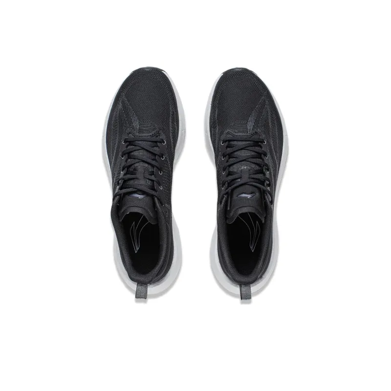 LiNing Super Light 21 Cushioning Anti Slip Wear Resistant Breathability Low Top Running Shoes Women's Black-4